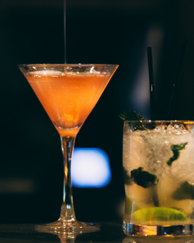 Cocktail Bar in Kilkenny - Two Cocktails on Bar Counter