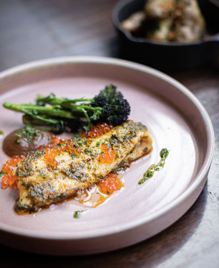 Pembroke Hotel Kilkenny Menu - Fish with Roe and Broccoli