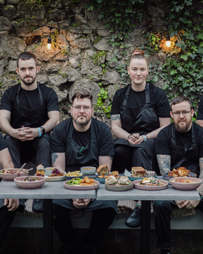 4 Star Restaurant Kilkenny - Kitchen Team with Their Food