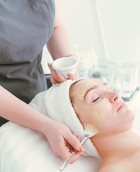 Hotel Spa Treatment Kilkenny - Woman Receiving Facial Mask