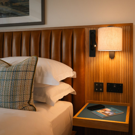 Luxury Hotel Suite Kilkenny - Nightstand and Lamp in a Hotel Room