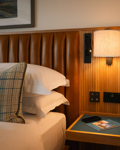 Luxury Hotel Suite Kilkenny - Nightstand and Lamp in a Hotel Room