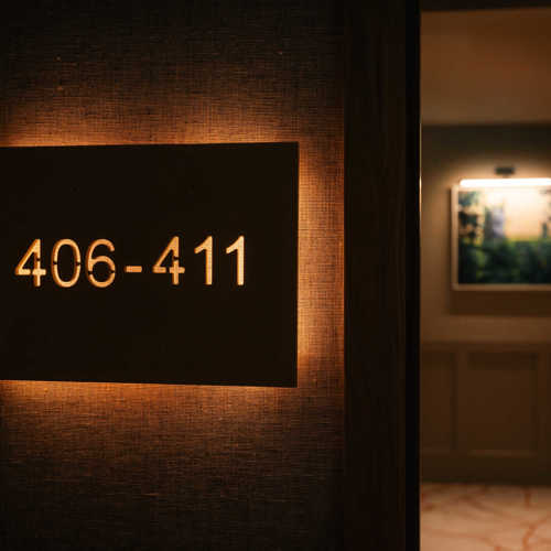 Luxury Hotels in Kilkenny - Lit Sign with Room Numbers