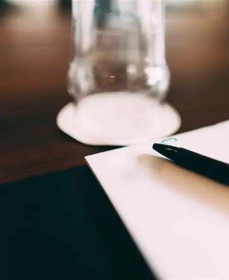 Corporate Events & Retreats Kilkenny - Pen & Paper on a Table