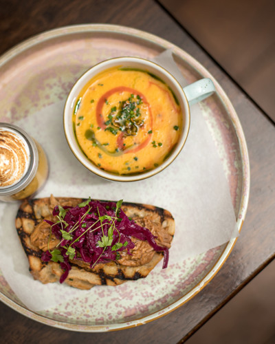 Best Kilkenny Restaurant - Plated Meal with Soup and Toast