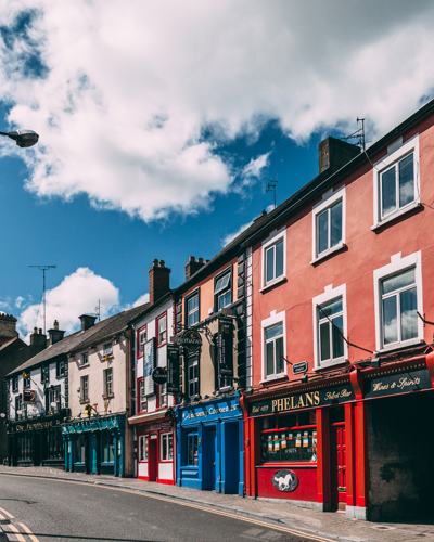 What to Do in Kilkenny - Pubs on a Sunny Kilkenny Street