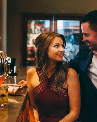 Hotel in Kilkenny City Centre - Happy Couple at the Hotel Bar